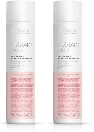 Revlon Professional RE/START Color Protective Micellar Shampoo, Champú Sin Sulfatos para Cabello Teñido, Protege y Realza el Brillo, Tratamiento Capilar para Cabello Tratado y Dañado, 250 ml