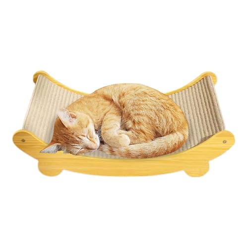 Sisal Board per graffiare, sedia per gatti in sisal, in legno, portatile, riutilizzabile, rampa tiragraffi per animali domestici di piccole e medie dimensioni