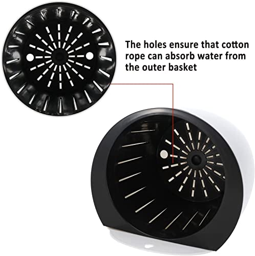 Potlimepan 7 Pack 5" Self Watering Hanging Planter, Wall Mounted Hanging Pot With 7 Hooks,Suitable For Plants Flowers Indoor Outdoor #TOP4