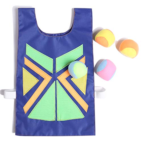 Dodgeball Tag Game Sticky Vests Set Throwing Target Game for Kids and