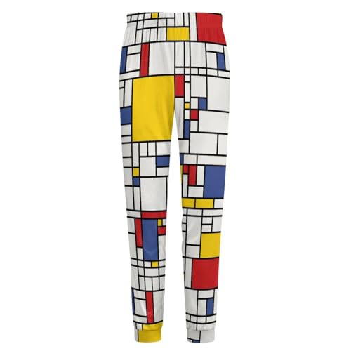 Piet Mondrian Men’s Pajama Pants Sleep Lounge Pants PJ Bottoms3
