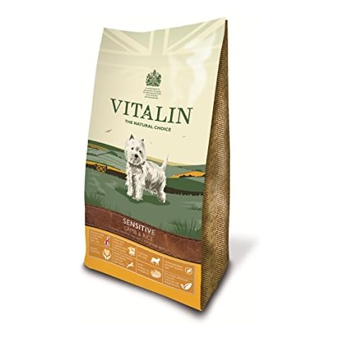 Vitalin Sensitive Complete Dry Dog Food Lamb and Rice, 12 kg Cover