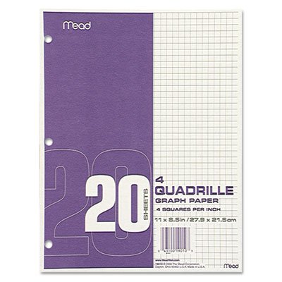 Papier millimétré blanc 8 1/2 x 11 pour organiser vos plans et croquis de bureau