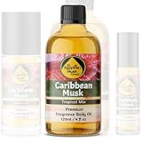 The Egyptian Musk Factory by WagsMarket, Caribbean Musk Perfume Oil, Choose from 0.33oz Roll On to 4