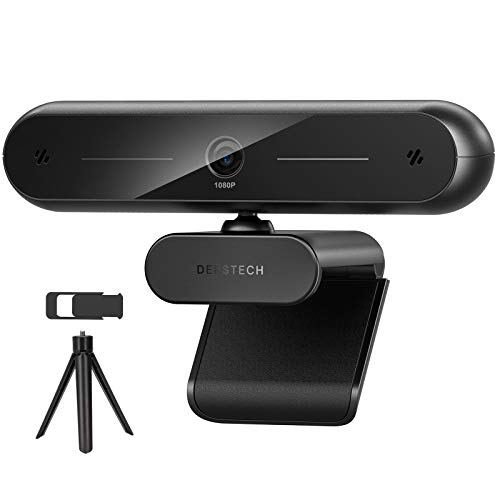 DEPSTECH D12 Webcam 2K, Webcam with Microphone for Desktop, Web Camera for Computers, USB Webcam Compatible with PC/Desktop/Laptop/Mac, Streaming Webcam Plug & Play ã€Privacy Cover and Tripodã€‘