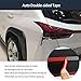 TERDARAY Rear Taillight Eyelid Cover Compatible with Lexus UX 200 250h UX200 UX250h 2024 2023 2022-2019 Tail Light Lamp Eyebrow Panel Trim Exterior Car Accessories ABS 4PCS(Glossy Chrome Style)