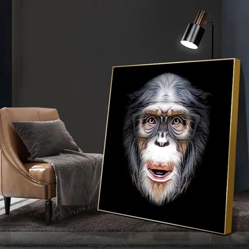 Affiche singe graffiti art rompez la monotonie de vos murs vides toile 65x65