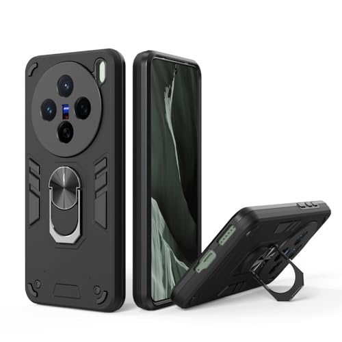 Image of NDCOM for Vivo X200 Back Cover | Precision Fit X200 Back Cover | Shockproof Ring Holder Case