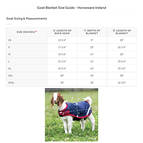 Image of Horseware Goat Rug - Excalibur /Silver & Strong Blue & Black, Triple Extra Large