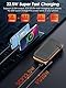 Solar Powerbank 20000mAh,Solar Ladegerät mit 3 Kabel QC4.0 22.5W USB C 20W Schnellladefunktion, mit 4 Solarpanels und 3 LED Taschenlampe für Smartphones Tablets Camping