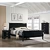 Twin size bed black solidwood 1pc bed bedroom sleigh bed  urban country home decor