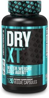 Dry-XT Water Reduction Diuretic Pills - Natural Supplement for Reducing Water Retention & Bloating Relief w/Dandelion Root Extract, Potassium, 7 More Powerful Ingredients - 120 Veggie Capsules