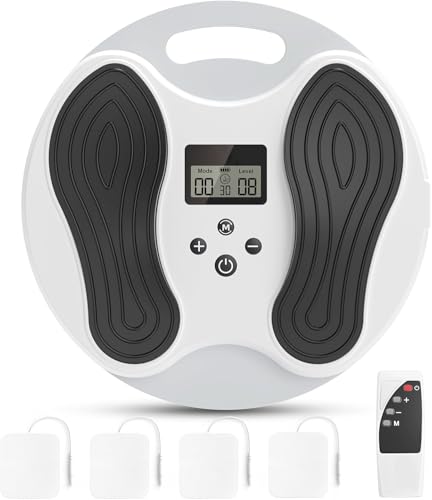 Dancespot EMS Foot Massager for Neuropathy NMES Foot Stimulator for Neuropathy Feet Nerve FSA Eligible Electric Foot Massager for Circulation and Pain Relief with 4 TENS Unit Muscle Stimulator Pads