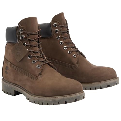 Timberland Botas Impermeables de para Hombre, 6 Pulgadas, Nubuck Marrón Medio, 40 EU