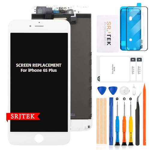 SRJTEK For iPhone 6S Plus 液晶パネルデジタイザー LCDスクリーン 5.5 インチ 画面交換修理ディスプレイタッチスクリーン 修理パーツ 工具付き (ホワイト)のサムネイル
