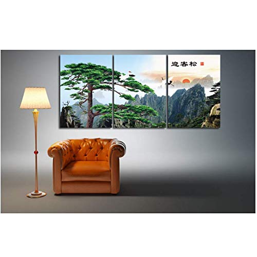 Toile arbre et colline pour salon moderne afin de créer un espace zen