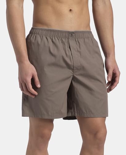 Image of Jockey MC10 Men Super Combed Mercerized Cotton Woven Fabric Boxer Shorts