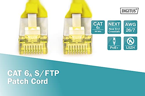 Digitus Cavo Rete S-Ftp Cat.6A Doppia Schermatura Lsoh Colore Giallo Mt. 7 - 4