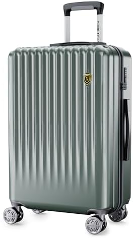 （14:00時点） [New Trip] スーツケース キャリーケース ストッパー付き 機内持ち込み 軽量 大型 S/M/Lサイズ キャリーバッグ 耐衝撃 大容量 ファスナータイプ 静音 ダブルキャスター TSAロック 海外 旅行 ビジネス 出張 (ミッドナイトグリーン、Lサイズ /7泊～長期旅行 /95L)