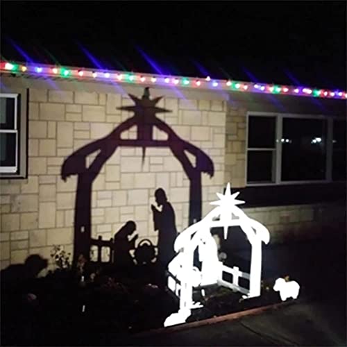 Gonetre Weihnachts Krippe Outdoor-Krippe Heilige Familie Set Elegante...