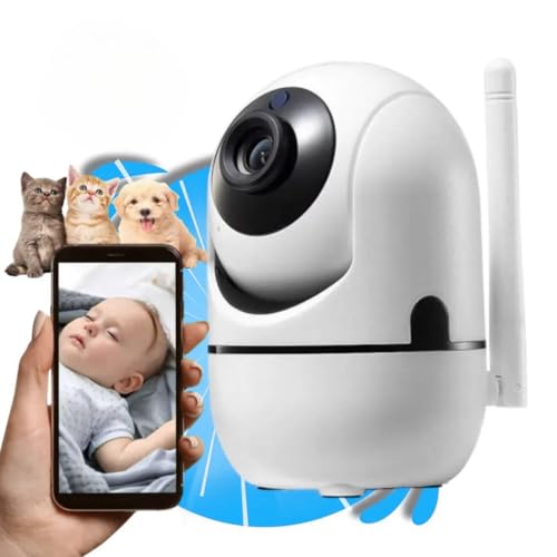 Câmera Babá Eletrônica Wi-Fi 360° com Visão Noturna e Áudio Bidir...