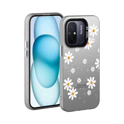 YUXING Handyhülle für Xiaomi Redmi 12C Hülle Kunst Muster Design Ultra Dünn Stoßfestes Schutzhülle Bumper Case Cover (Daisy)