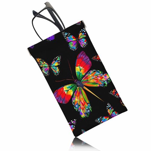 Image of Dragonfly Glasses Case Lightweight Glasses Cases PU Sunglass Organizer Eyeglasses Case Glasses Cases For Men Women