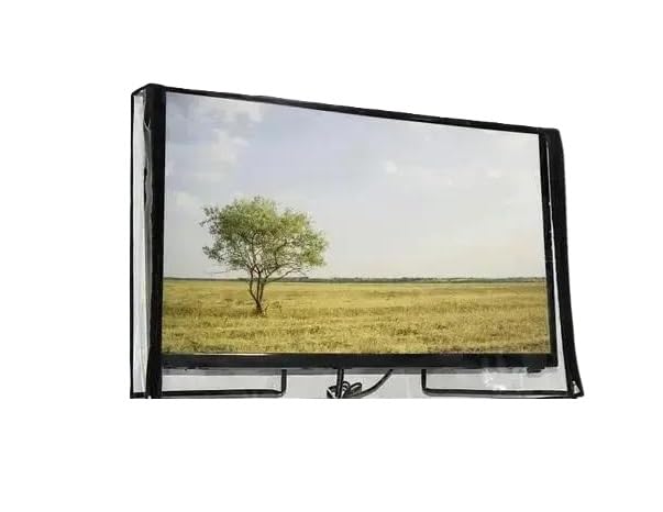 PVC LED TV Cover 32 Inch Solid Universal Television Protector Waterproof Dustproof LCD Screen Protection Appliance Cover Clear-image-15