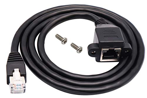 Cable de red Cat 6 Ethernet RJ45 macho a hembra 1 m miniatura 6