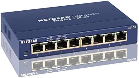 NETGEAR GS108NA ProSafe 8-Port Gigabit Ethernet Desktop Switch
