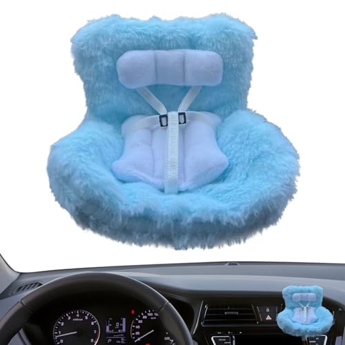 Sillita De Coche para Muñecas De Peluche | Asiento De Seguridad para Muñecas,Decoración para Exhibición de Juguete Automotriz con Clip para Camioneta y Turismo