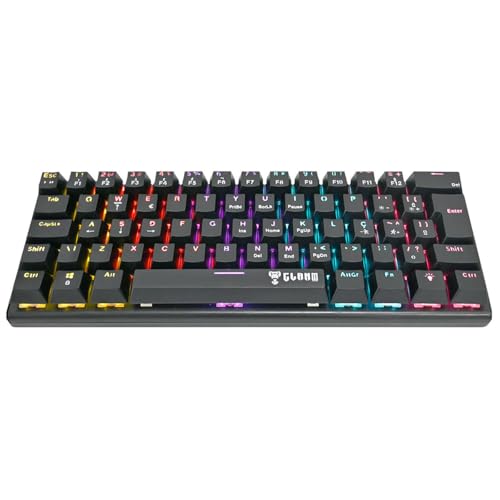 Teclado 60% Mecânico Gamer Switch Red Anti-Ghosting Função Macro + Software USB ABNT2 292x105mm Clan