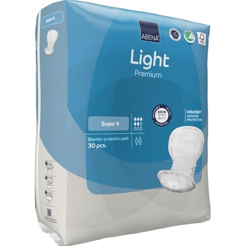 ABENA Light Super 4, Pack of 30, 850ml, Overnight Incontinence and Period Protection, Extra Absorbent Sanitary Pads for Heavy Flow, Soft, Breathable & Comfortable Design for Incontinence - Image 3