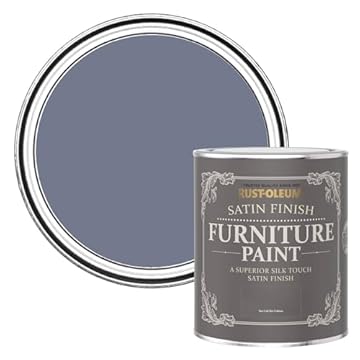 Rust-Oleum Blue Furniture Paint in Satin Finish - Hush 750ml