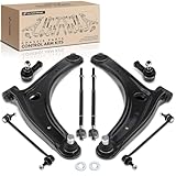 A-Premium Set of 8, Front Lower Control Arm, Sway Bar Link, Inner Outer Tie Rod End, Compatible with Mitsubishi Outlander 2007-2013, Lancer 2009-2017
