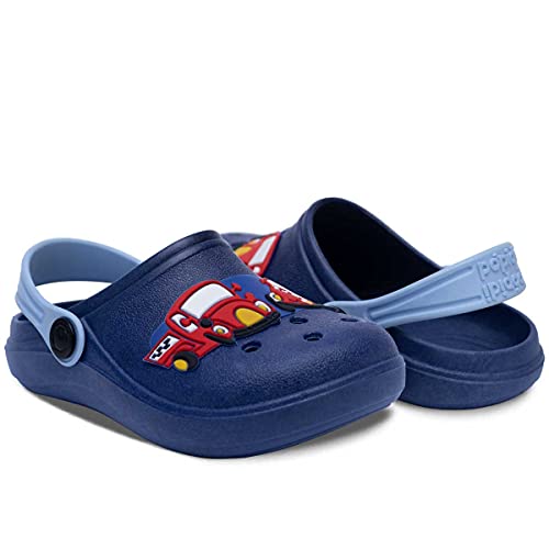 Babuche Infantil Menino Carros 12.38 (Azul Marinho, 23/24)