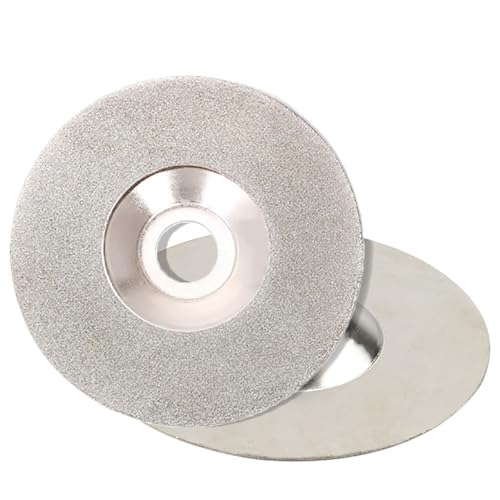 1 disco diamantato da taglio da 125 mm - Mola abrasiva elettrolitica for vetro, ceramica e giada - Foro da 22,23 mm