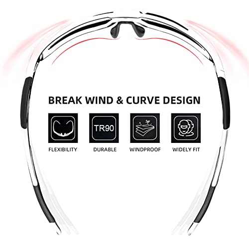 Image of ROCKBROS Polarized Sunglasses for Men Women UV400 Protection Cycling Bike Glasses TAC Lightweight Frame Driving Fishing Golf Sunglasses