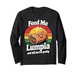 Photo Gallery feed me lumpia - divertente cibo filippino, design retrò maglia a manica Photo Gallery feed me lumpia - divertente cibo filippino, design retrò maglia a manica