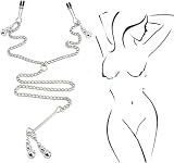 1pc collier en métal argenté avec clips en silicone avec anneau de suspension en métal accessoires