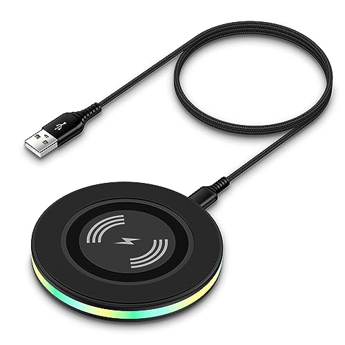 Samsung Wireless Charger Fast Charging Pad Android Phone Charger Pad Station for Samsung Galaxy S24 Ultra S24+ S24 S23 S22 S21 S20 S10,iPhone 15 Pro Max Plus 14 13 12,Google Pixel 8 Pro 8 7
