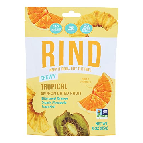 Rind Tropical Blend Chewy Dried Fruit, No Added Sugar, Non GMO, 3 Ounces (Pack Of 12) image 4