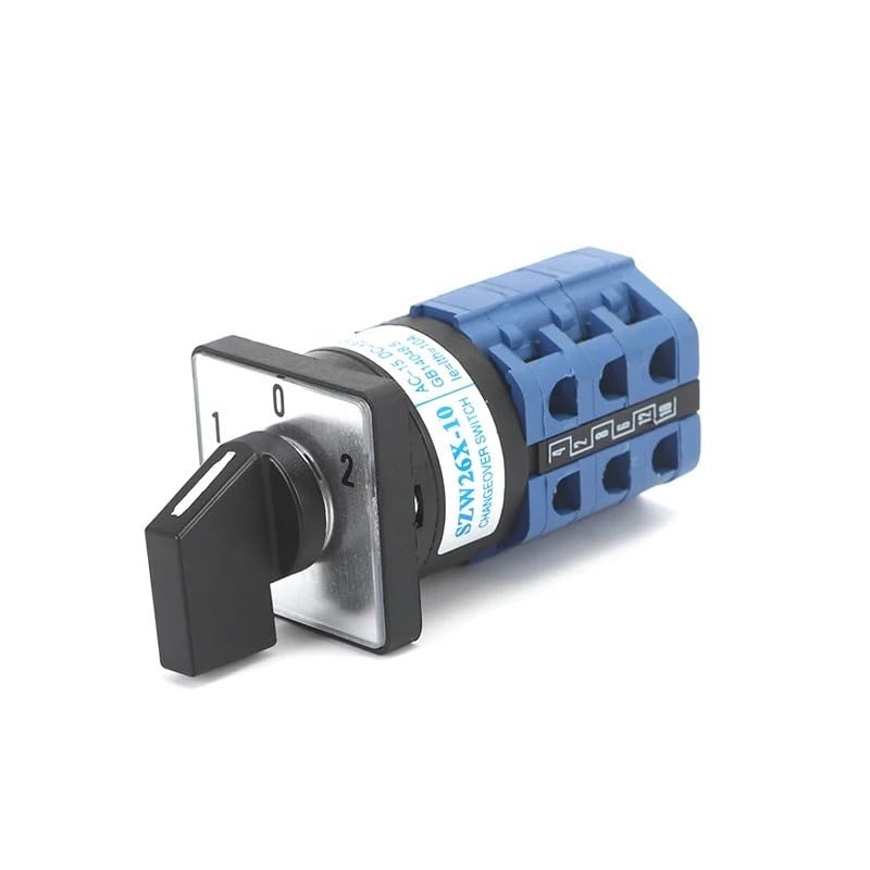 SZW26/LW26-10 10 A On-Off-On Changeover Selector Rotary Power Knob Selection Cam Switch D101.1 D202.2 D303.3 BIANMTSW (10A D101.1)