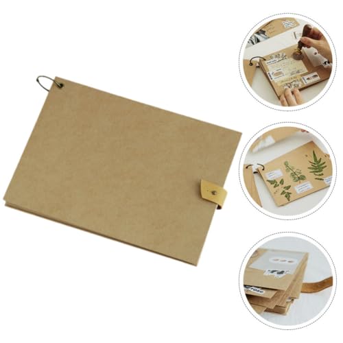 Cuaderno de viaje portátil caqui para hacer notas 8