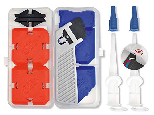 Cramer 40410EN Silicone Profiling Kit 7plus including Rotating Silicone Nozzle Tool Kit for Perfect Joints in Kitchen and Bathroom