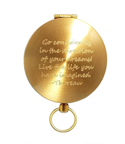 Stanley London Engraved Compass With Thoreau's Go Confidently Quote (Compass & Box) #TOP1