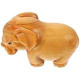 Figurines d'éléphants : finement travaillées, ces figurines d'éléphants en bois sont résistantes et très pratiques pour la décoration