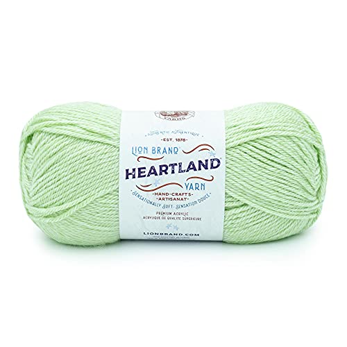 Image of Lion Brand Yarn Heartland Yarn, Worsted-Weight Yarn for Knitting, Crocheting, and Crafting, 1 Pack, Channel Islands