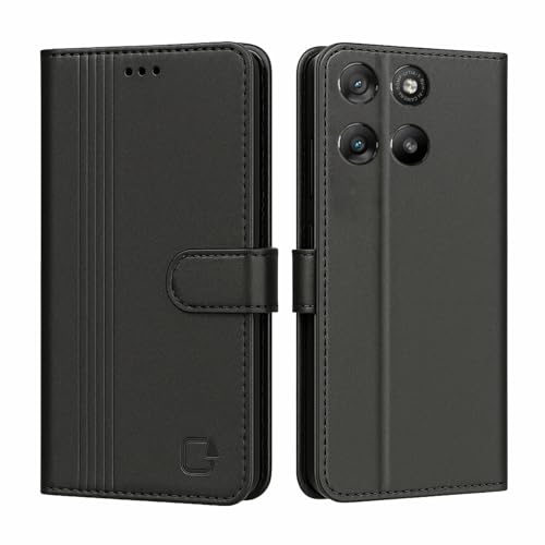 Image of AIBEX Shock Proof Flip Compatible for Motorola G57 Power 5G / Motorola G67 Power 5G Flip Cover Leather Finish | Inside TPU with Card Pockets | Wallet Stand | Complete Protection Flip Case