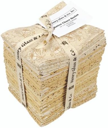 Fat Quarter Bundle - Butter Churn by Kim Diehl for Henry Glass & Co. Quilter's Cotton Precuts 32 Fat Quarters (FATQUAR-BUTTERCHURN) M205.22